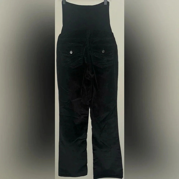 Oh baby Motherhood Maternity Women's Medium Corduroy Black Bootcut Pants - Picture 5 of 7